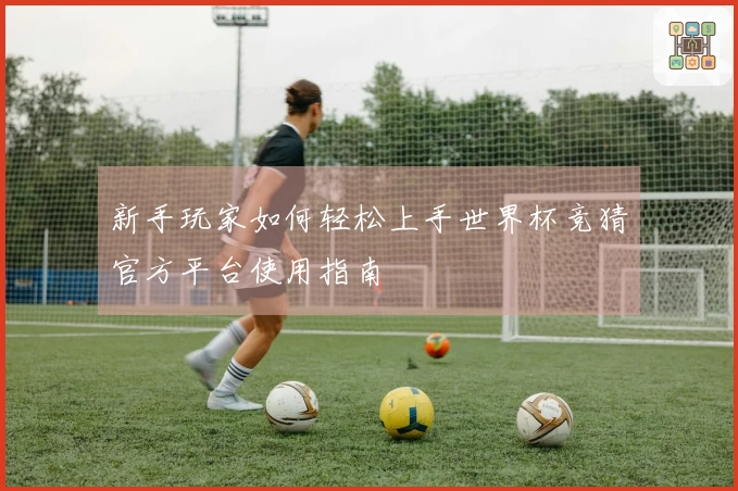新手玩家如何轻松上手世界杯竞猜官方平台使用指南